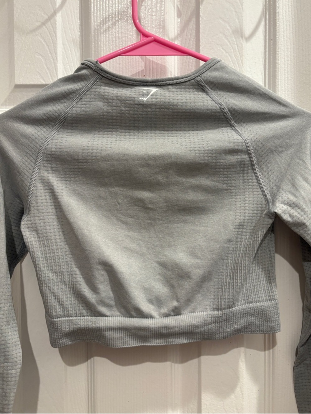 🫧🫧 Gymshark Light Grey Vital Crop Long Sleeve Top 🫧 - Picture 5 of 6